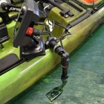 Sonda instalada en kayak con raíles 